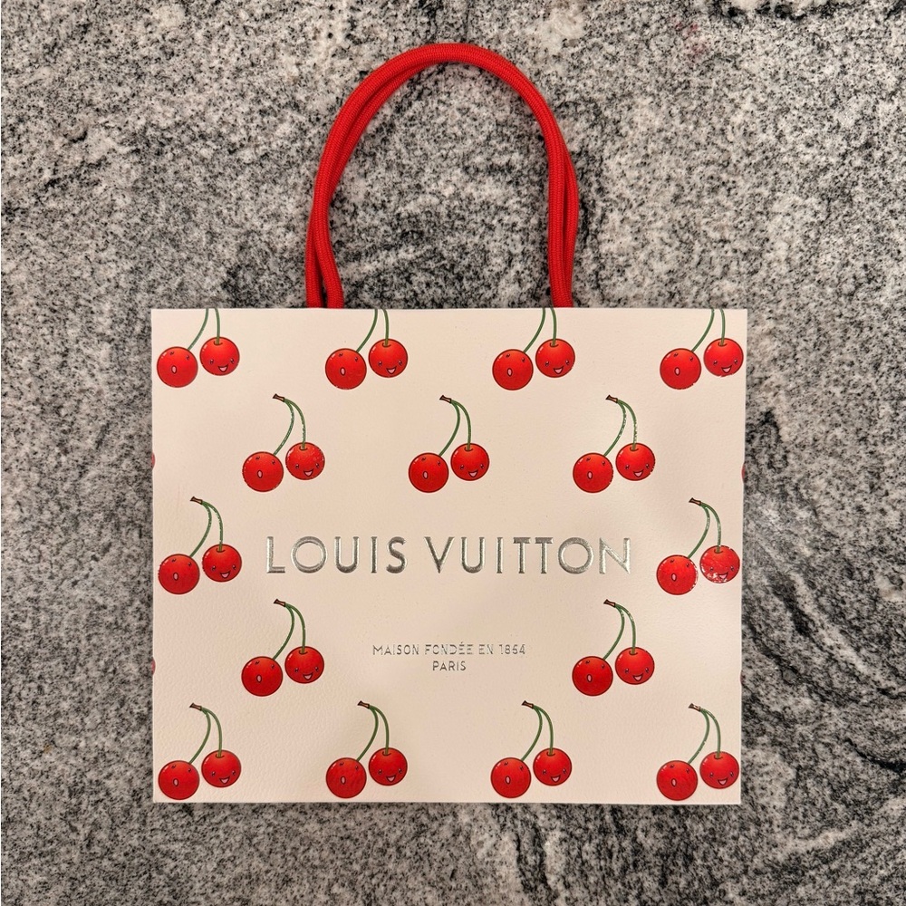 Louis Vuitton x Murakami shopper bag with Red Cherry Design